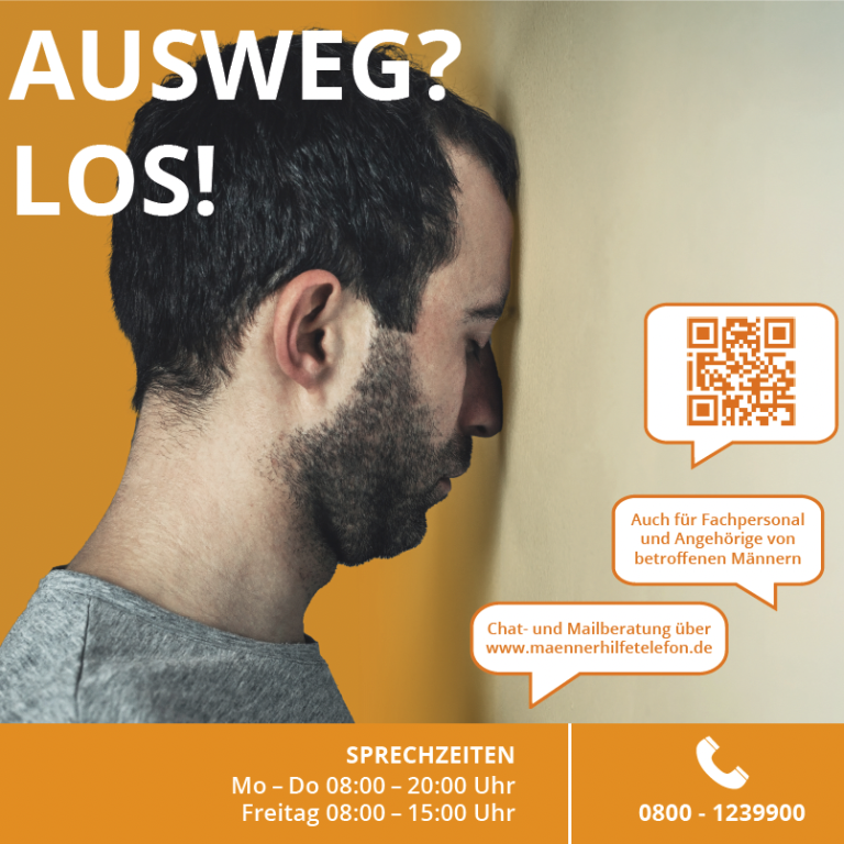 QR-Code für Hilfetelefon Gewalt an Männern