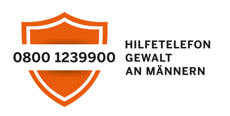 Telephone number 0800-1239900, help hotline for violence against men